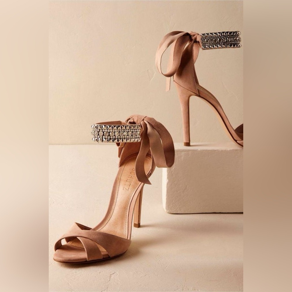 Schutz Larazee Creme Heels - Size 6